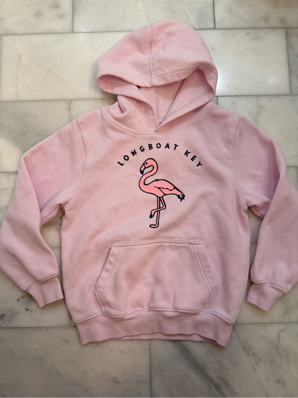 Pink Flamingo Pullover Hoodie for Girls. EUC. Small